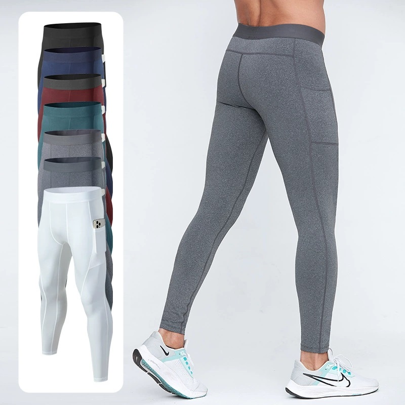 Home Gym Leg Press - Compression Pants with Pockets Tights Sport