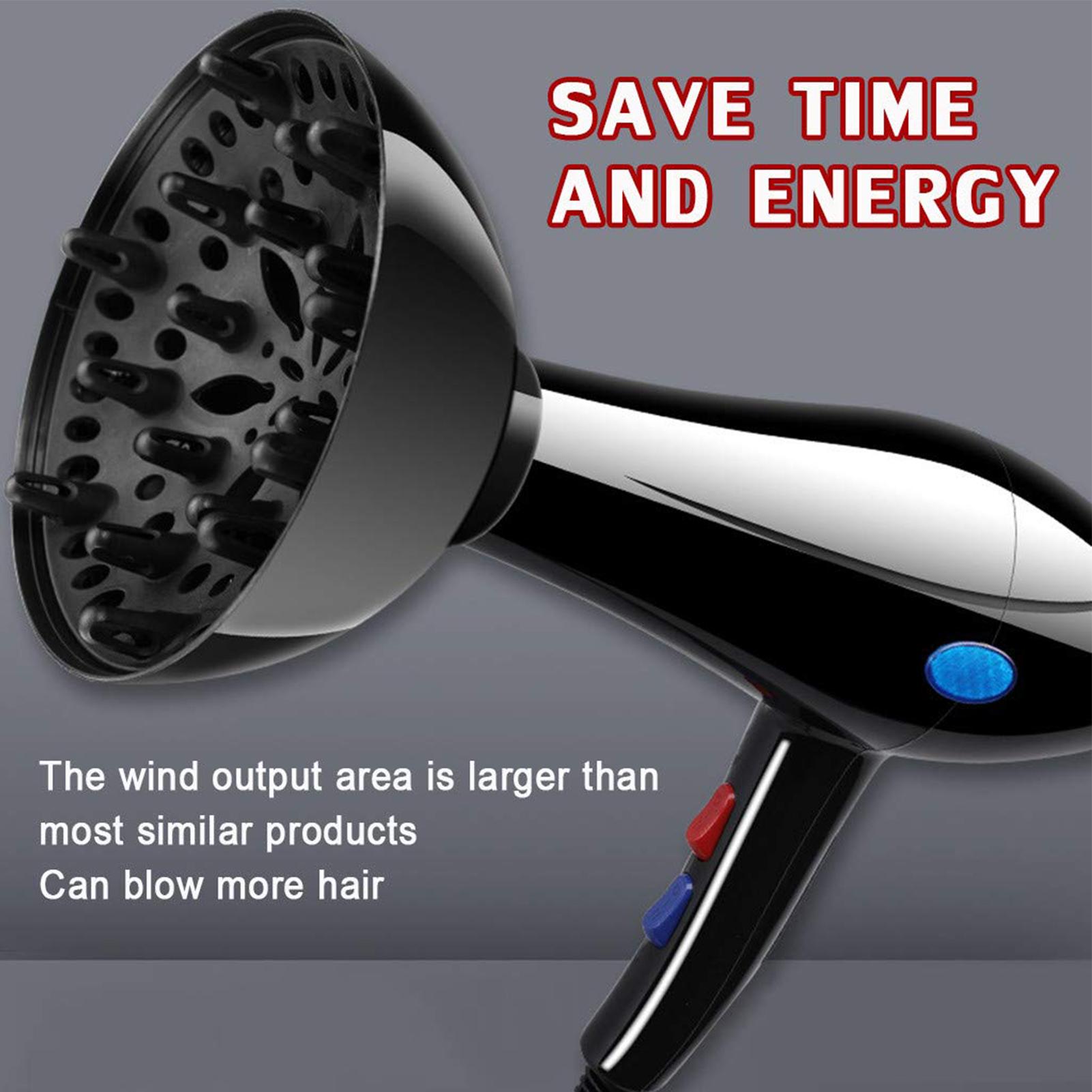 Home Gym Unit - Universal Hairdryer Diffuser Cover Adjustable Black