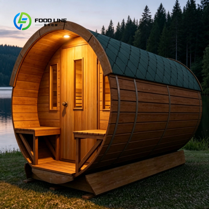 Sauna Home Gym - Customized Outdoor Red Cedar Solid Wood