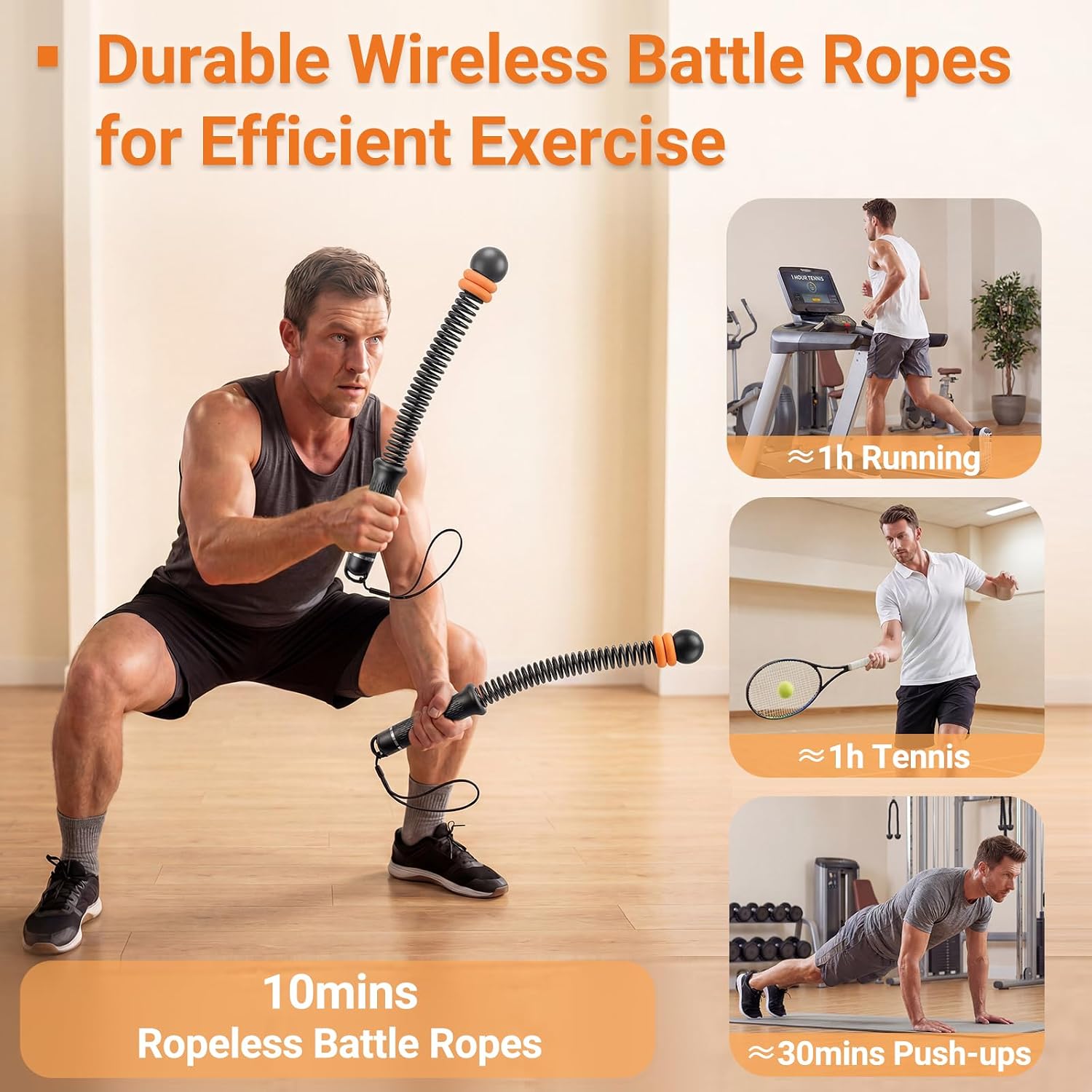 Adjustable Ropeless Battle Rop - đánh giá và giá Home Gym Build