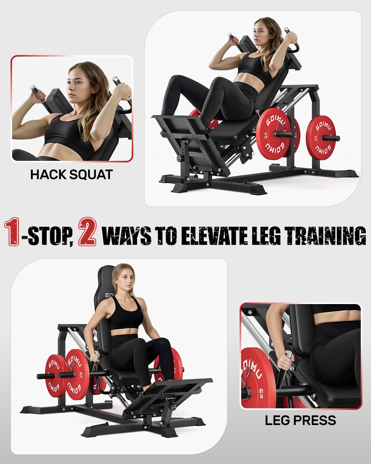 L5 Leg Press Hack Squat Machin - đánh giá và giá Home Gym Leg Press