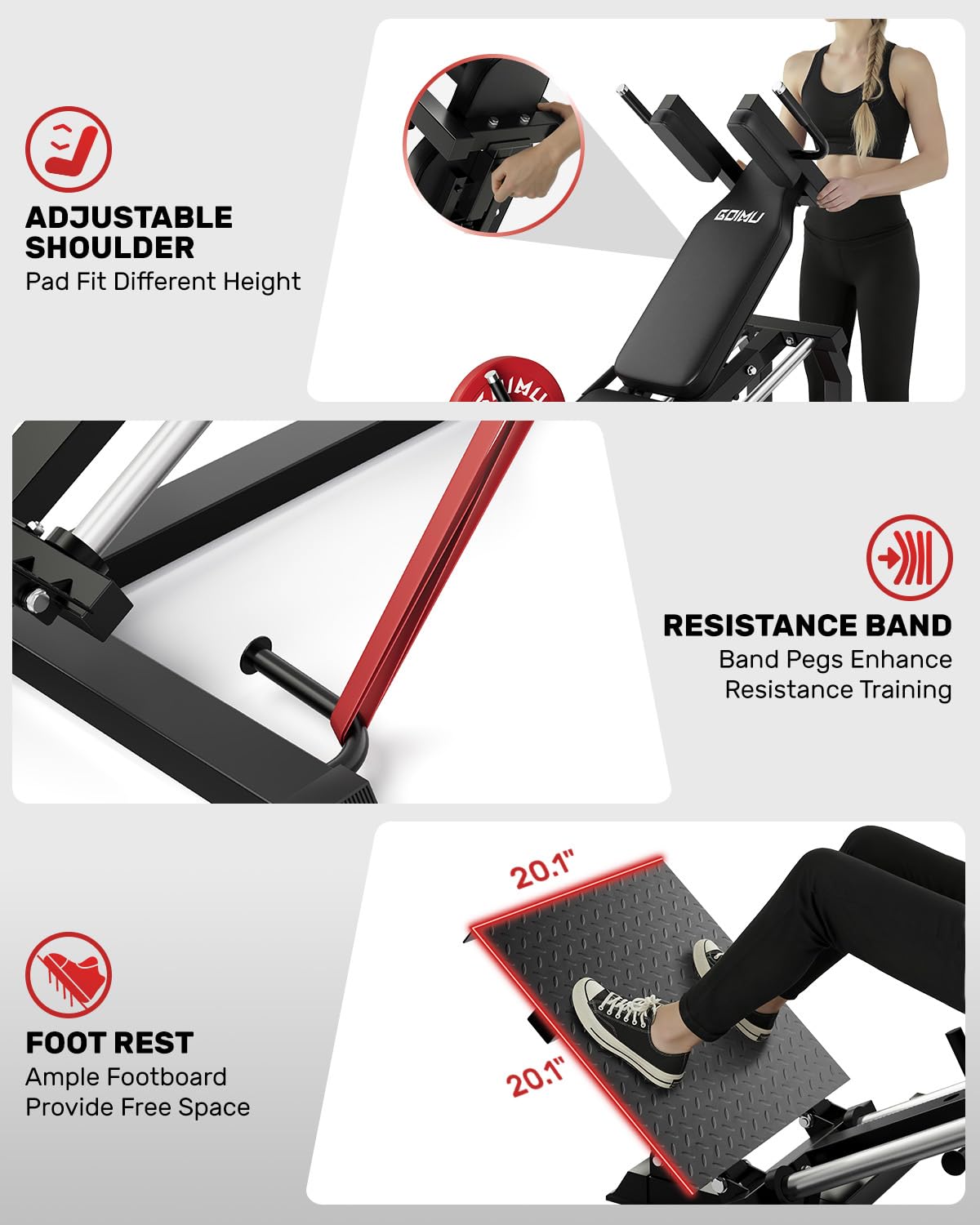 L5 Leg Press Hack Squat Machin - đánh giá và giá Home Gym Leg Press