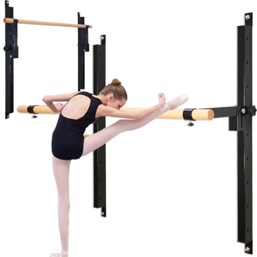 Wall Mounted Ballet Barre 4ft  - đánh giá và giá Home Gym Wall