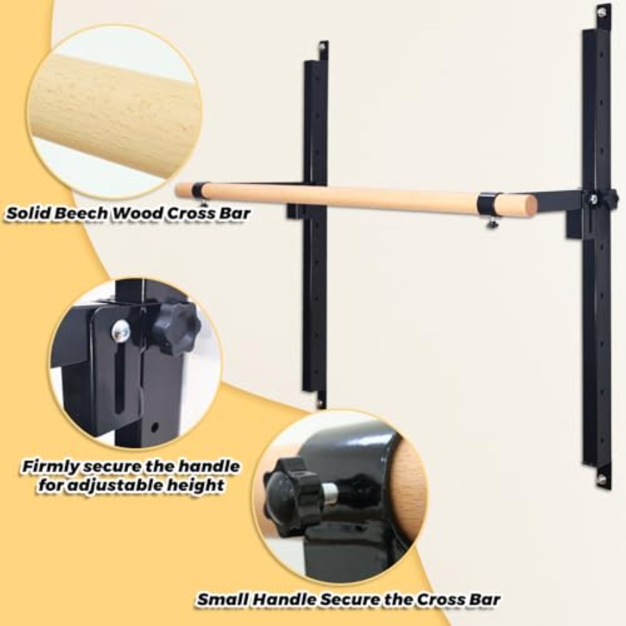 Wall Mounted Ballet Barre 4ft  - đánh giá và giá Home Gym Wall