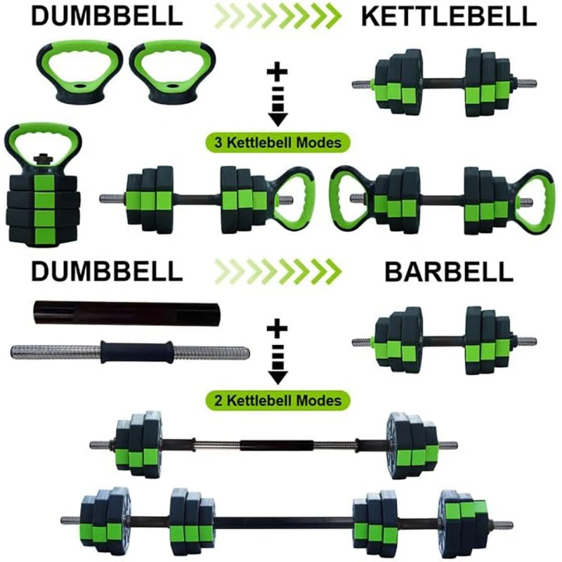 4 in 1 Adjustable Dumbbell Set - đánh giá và giá Home Gym Dumbbell Set