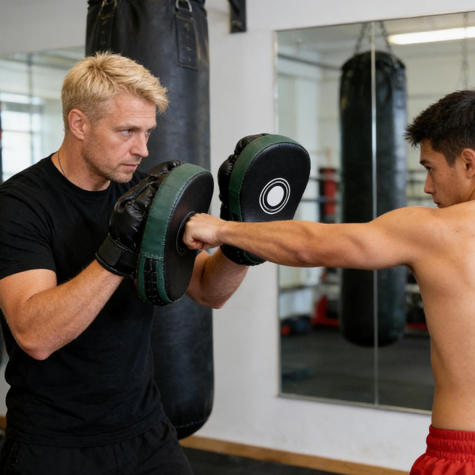 Boxing Pads Mitts PU Leather E - đánh giá và giá Home Gym Daily Routine