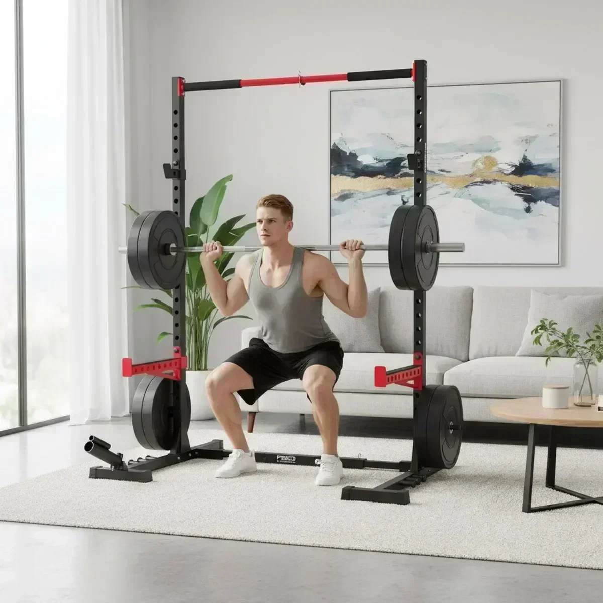 Adjustable Home Gym Squat Rack - đánh giá và giá Home Gym Pull Up