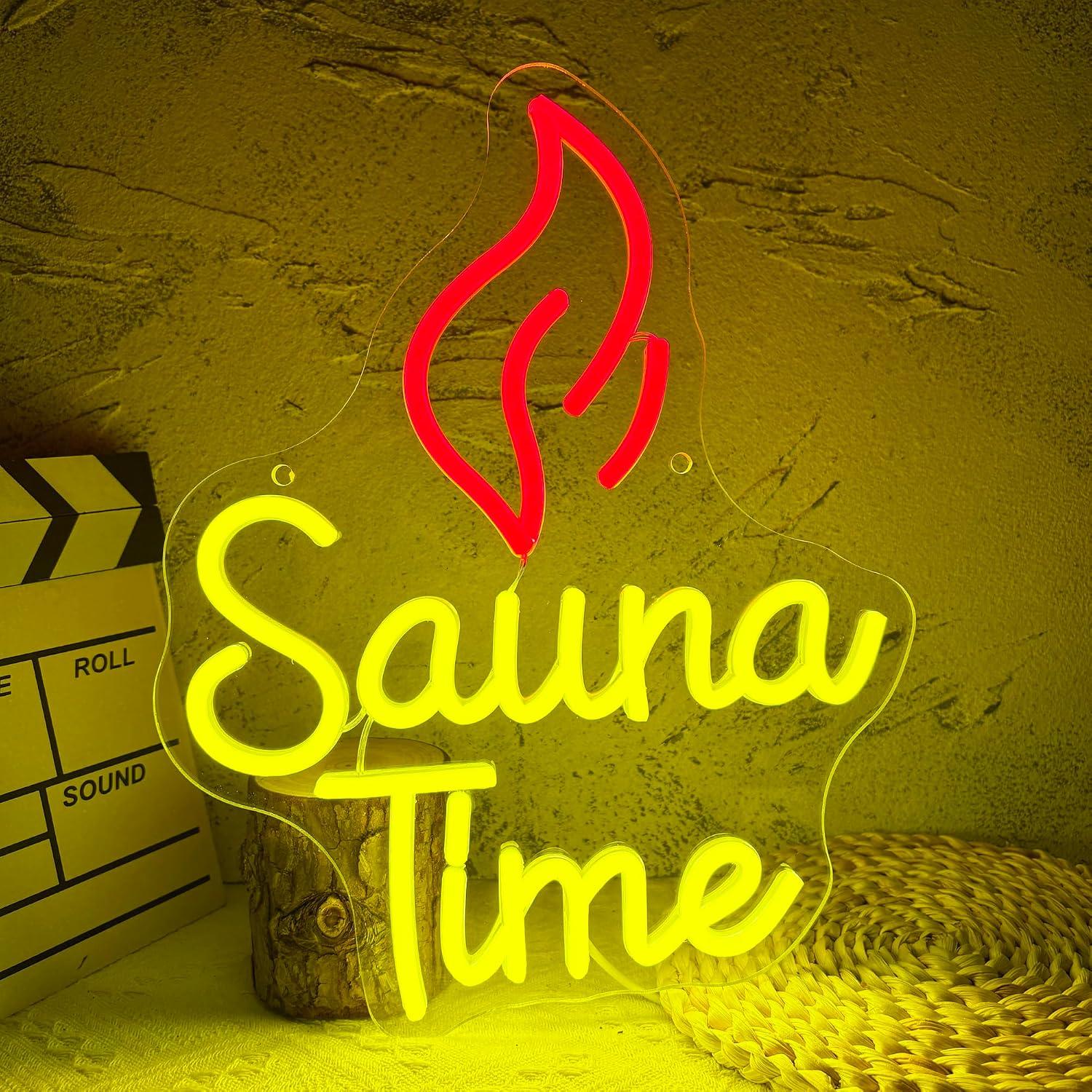 Sauna Time Neon Sign USB Dimma - đánh giá và giá Sauna Home Gym