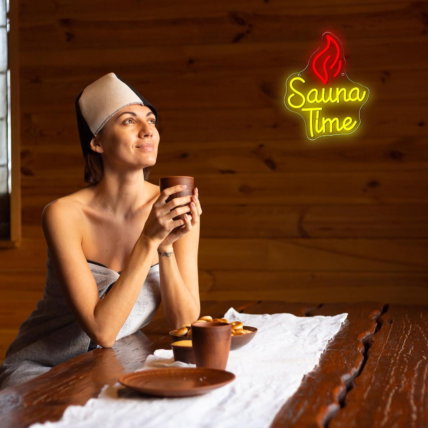 Sauna Time Neon Sign USB Dimma - đánh giá và giá Sauna Home Gym