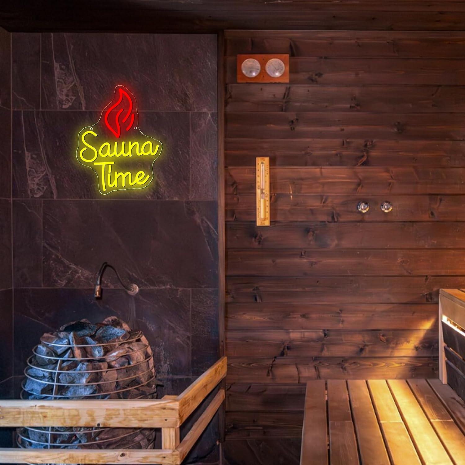Sauna Time Neon Sign USB Dimma - đánh giá và giá Sauna Home Gym