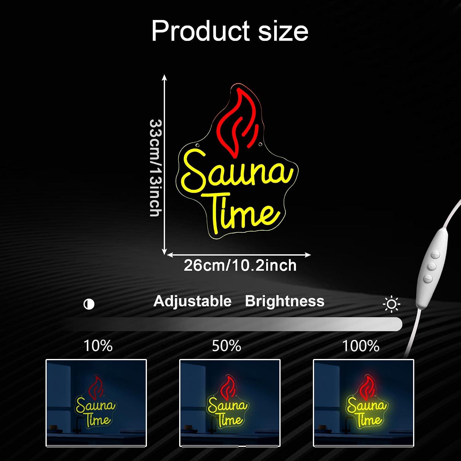 Sauna Time Neon Sign USB Dimma - đánh giá và giá Sauna Home Gym