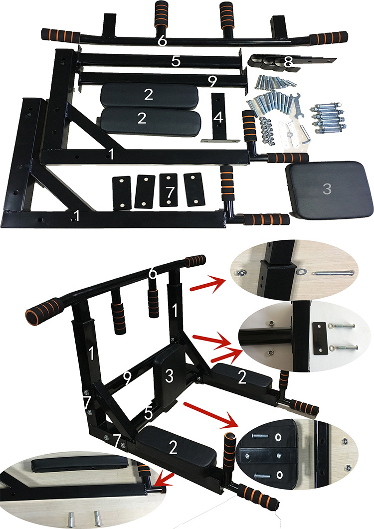 Wall Mounted Chin Up Pull Up B - đánh giá và giá Home Gym Pull Up Bar